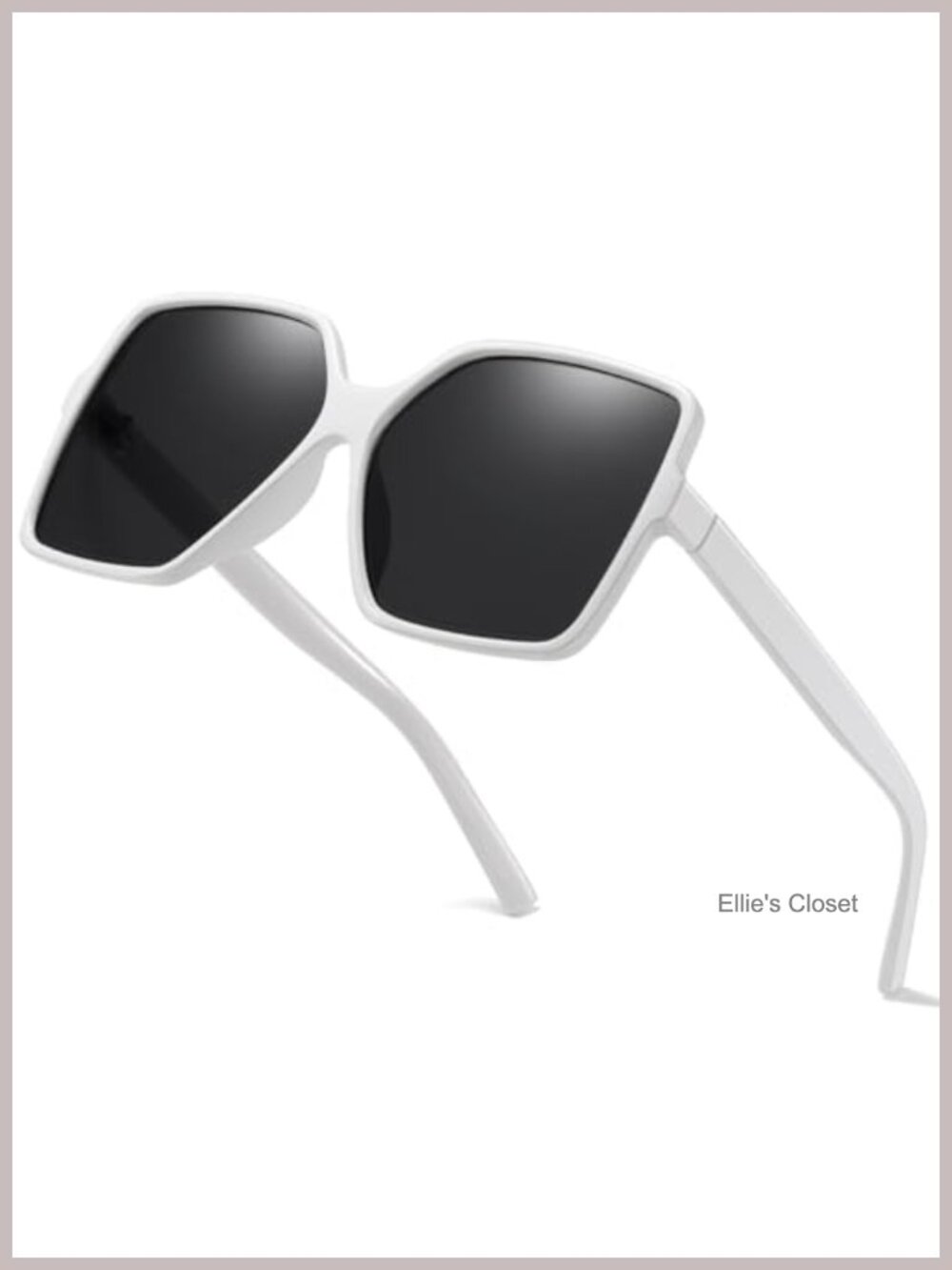 Oversized Square Sunglasses Full-Frame Lightweight UV Protection Fashion Shades